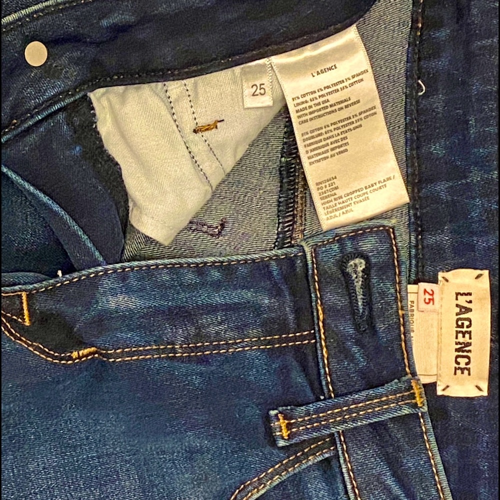 L’Agence crop flair jeans